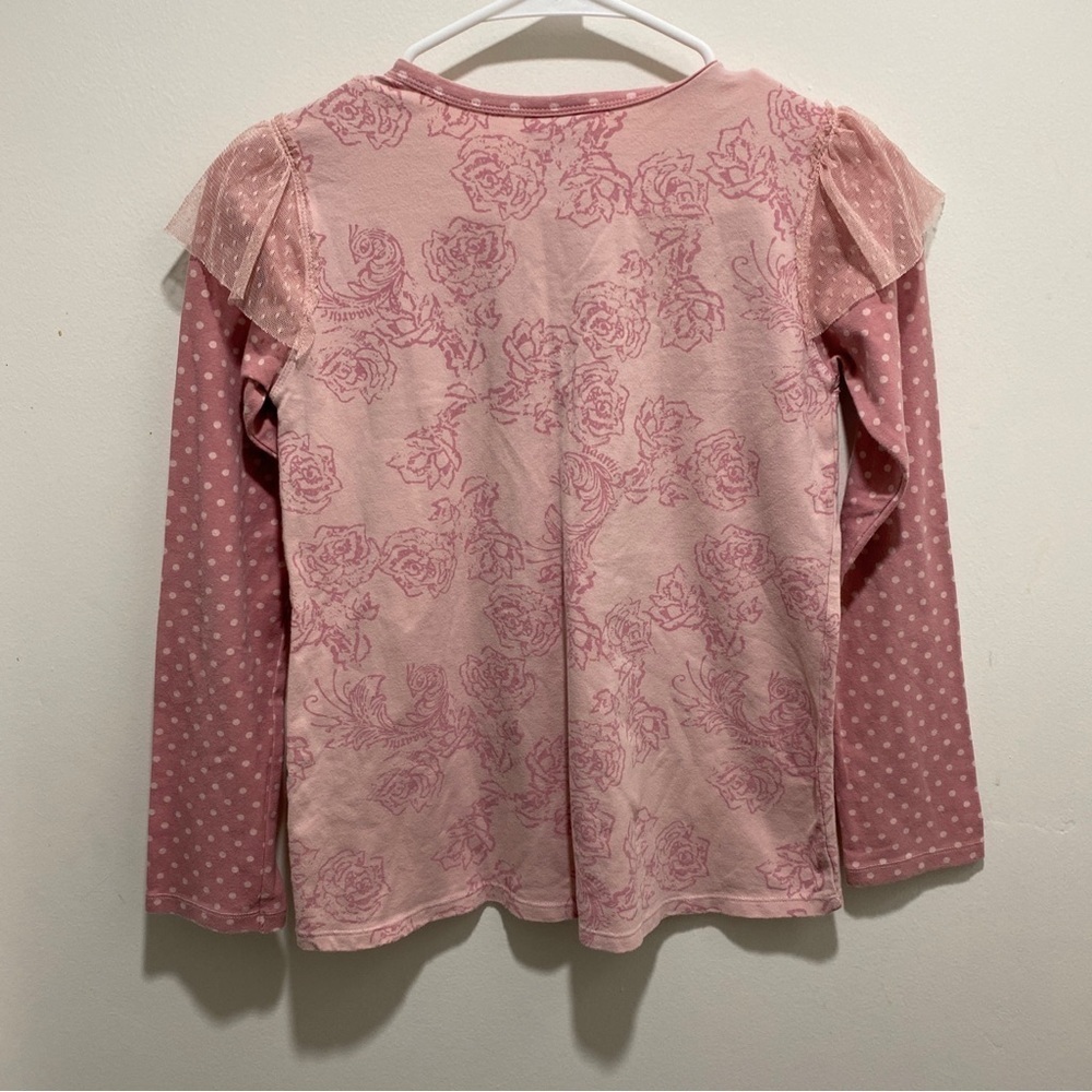 NAARTJIE Girls Top Pink Floral L/s Size Xxxxl 10 RN: 103627 🌟 - Picture 5 of 6